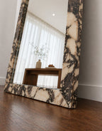Altan Marble Inlay Floor Mirror