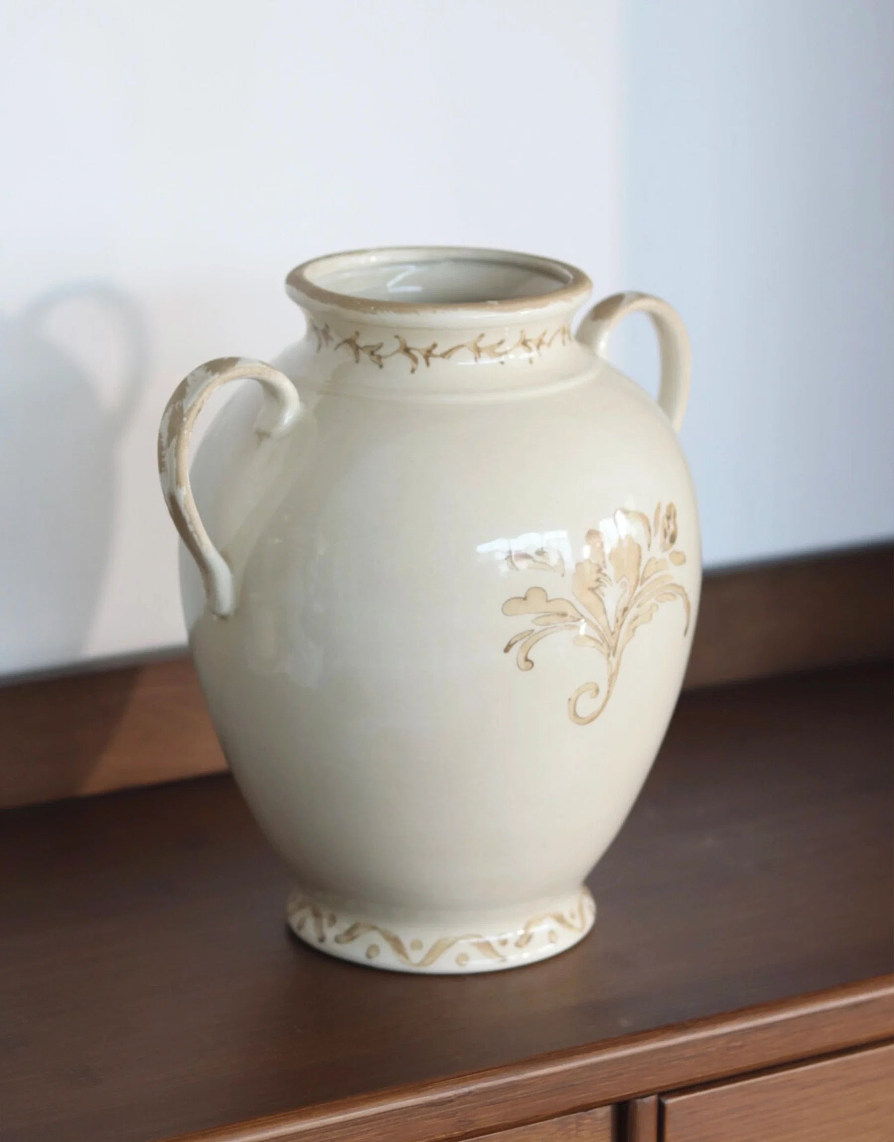 Aurelle Hand-Painted Ceramic Vase Set