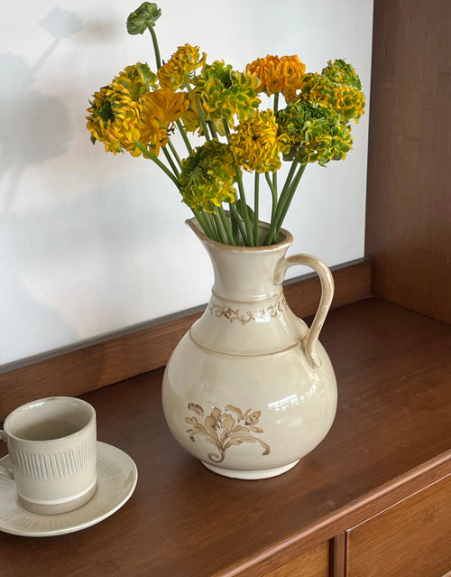 Aurelle Hand-Painted Ceramic Vase Set
