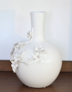 Contera Floral Relief Ceramic Vase