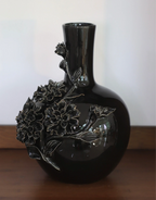 Contera Floral Relief Ceramic Vase