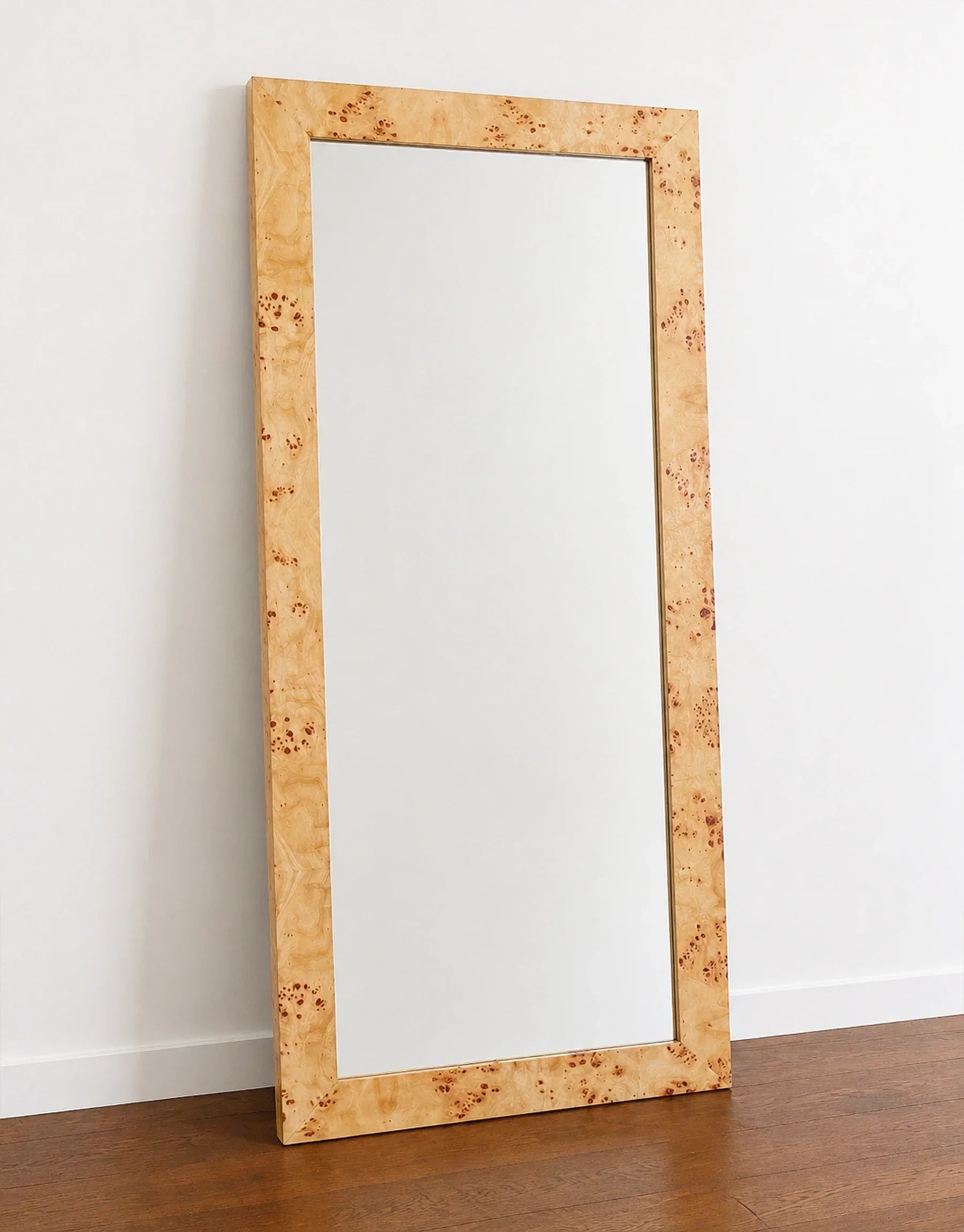 Divya Burl Wood Floor Mirror