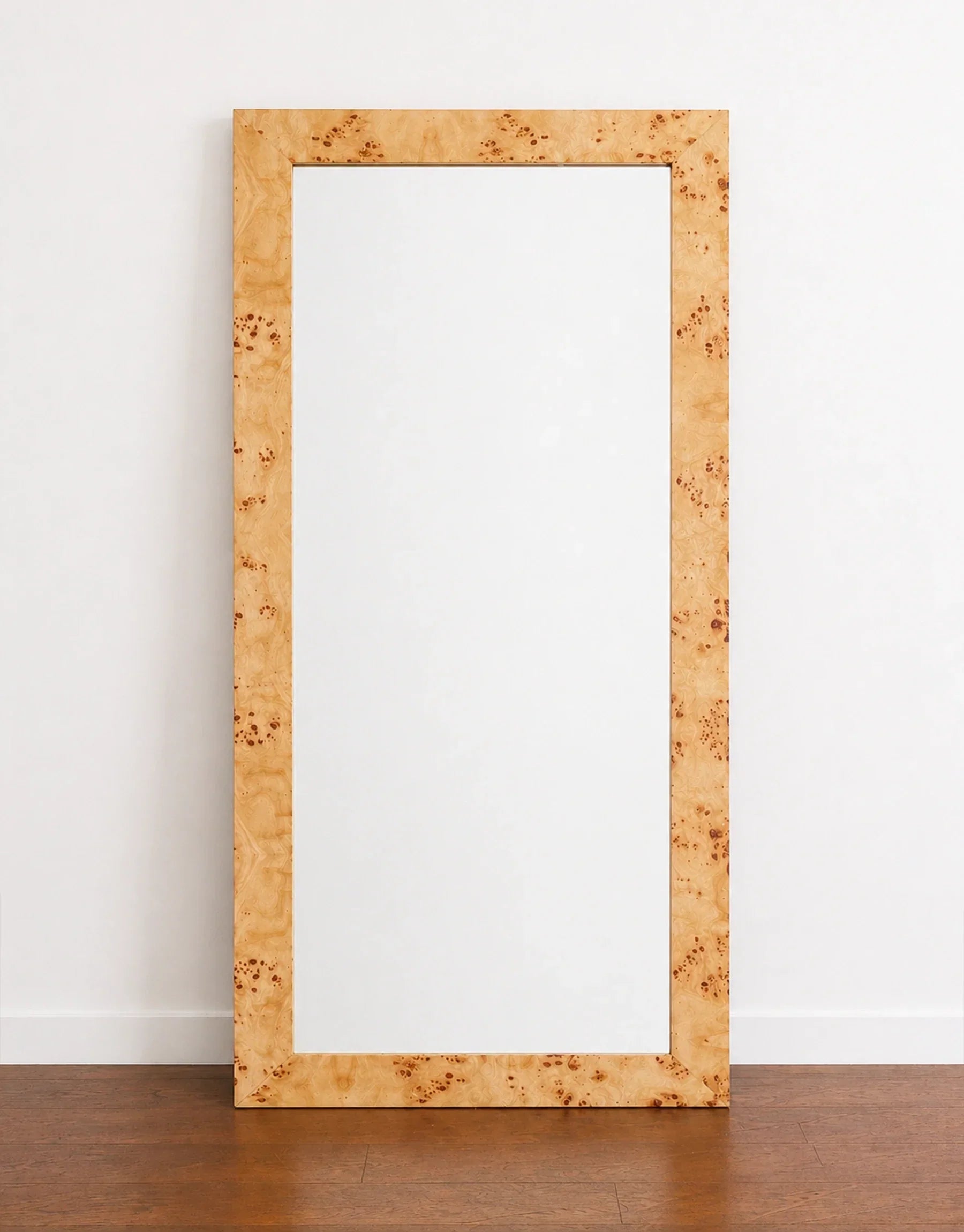 Divya Burl Wood Floor Mirror