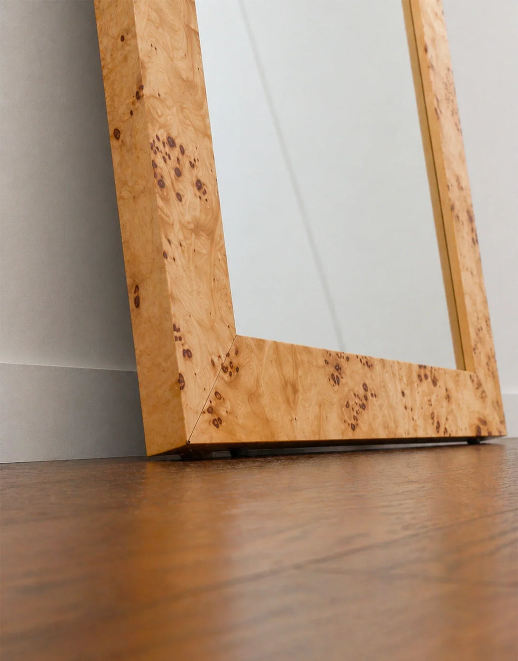 Divya Burl Wood Floor Mirror