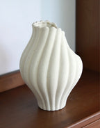 Edel Hand-Sculpted Ruffle Edge Decorative Vase