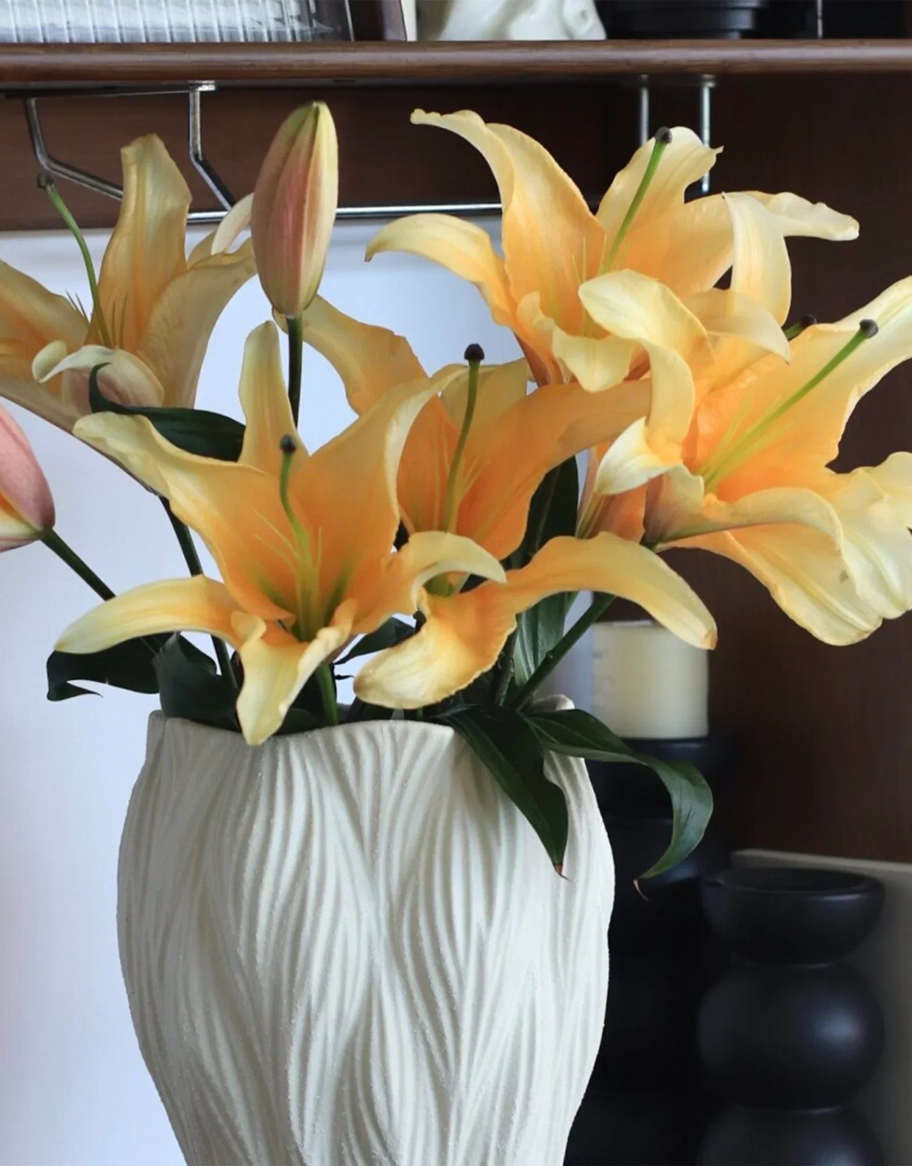 Eva Hand-Carved Textured Ceramic Vase