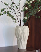 Eva Hand-Carved Textured Ceramic Vase