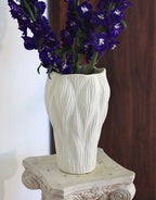 Eva Hand-Carved Textured Ceramic Vase