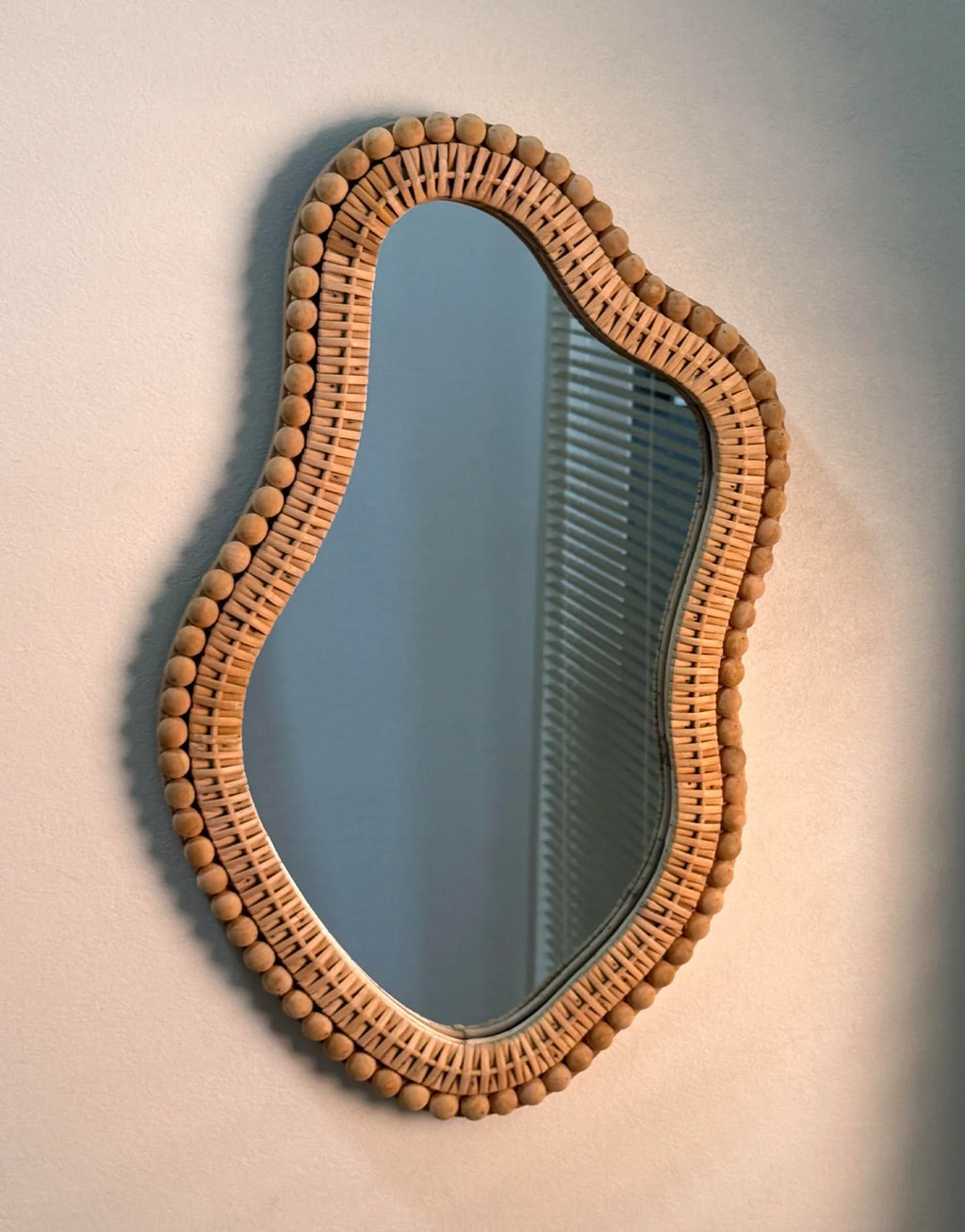 Jantar Handwoven Rattan Wall Mirror