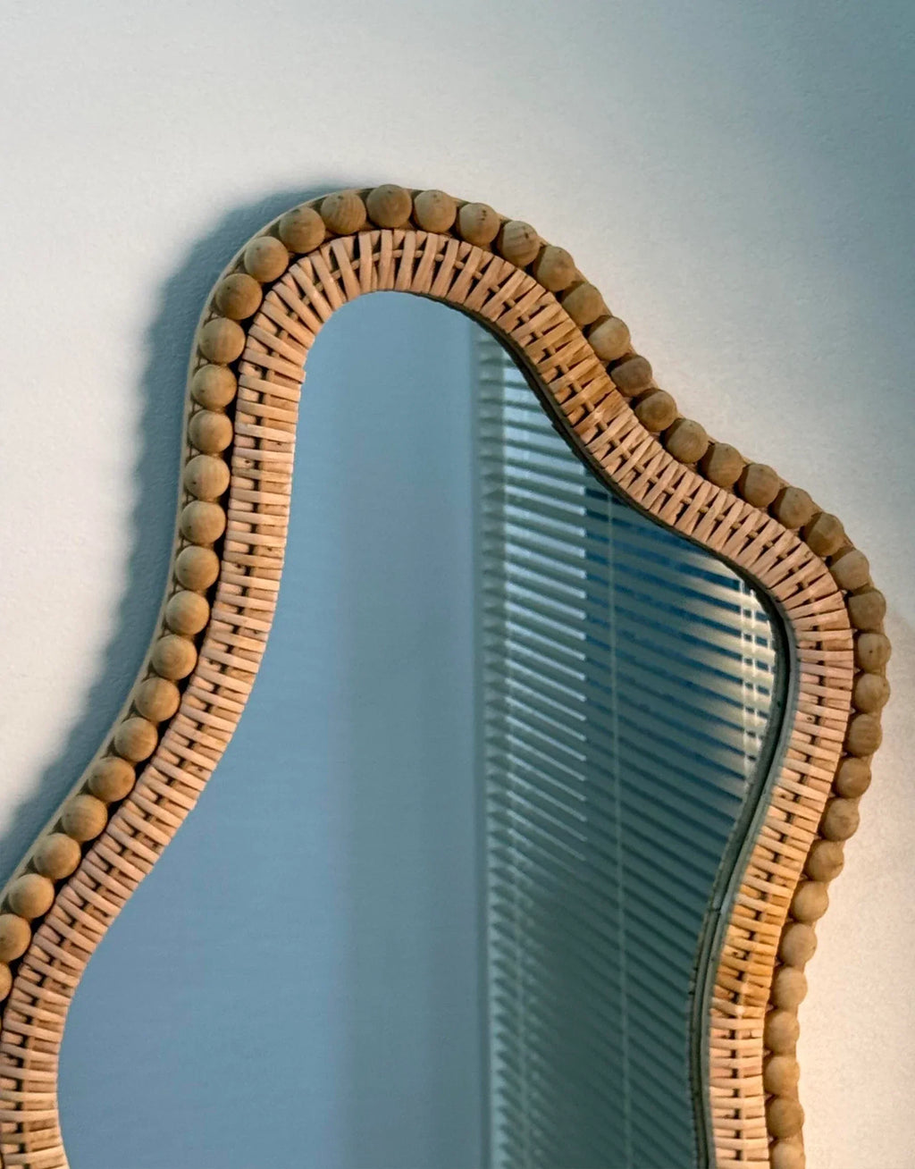 Jantar Handwoven Rattan Wall Mirror
