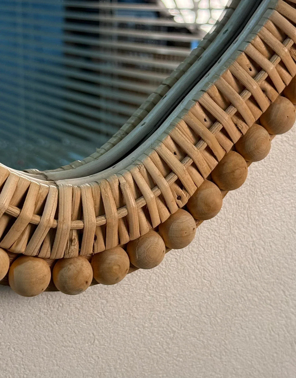 Jantar Handwoven Rattan Wall Mirror