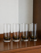 Kelly Amber Gradient Crystal Glasses