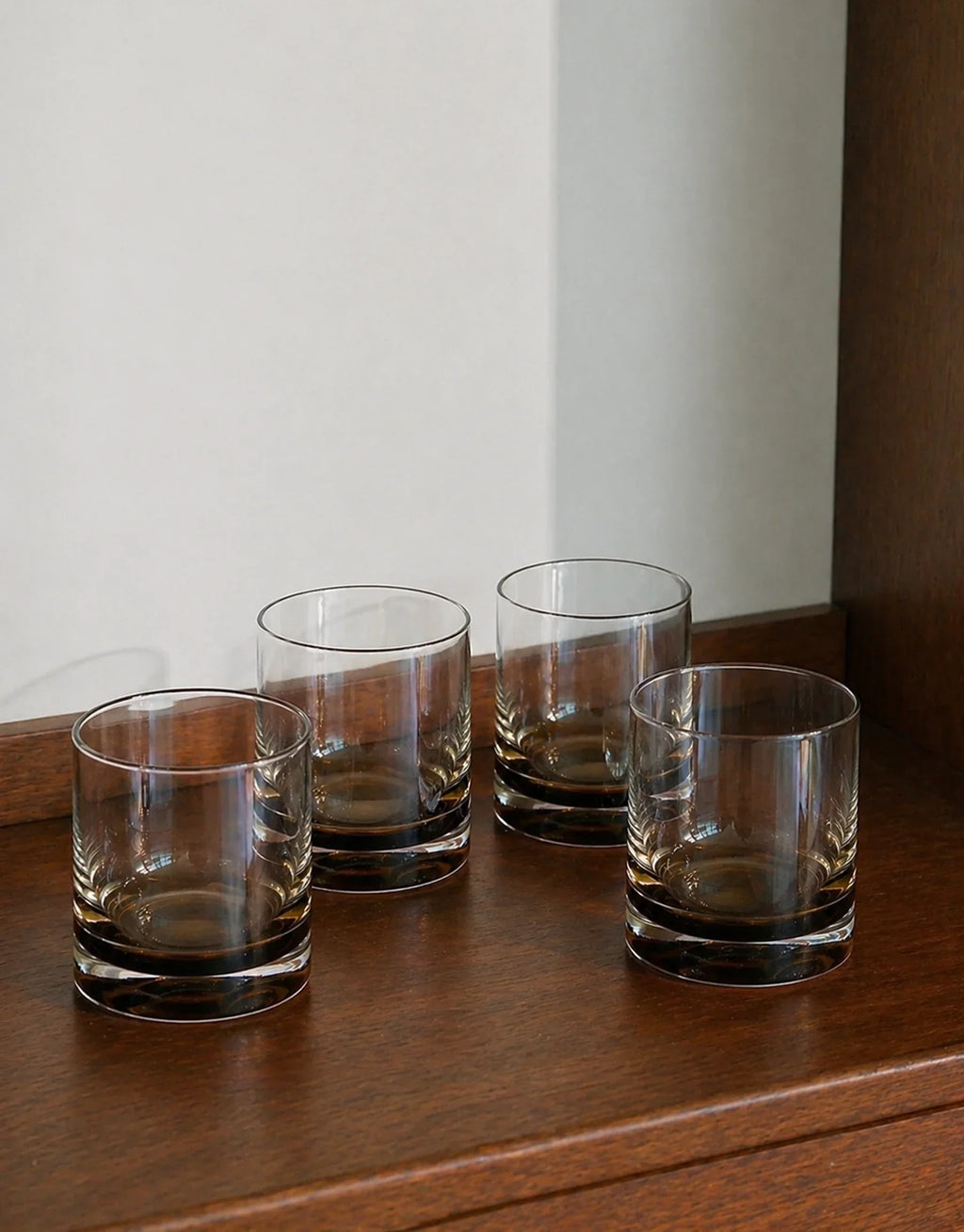Kelly Amber Gradient Crystal Glasses