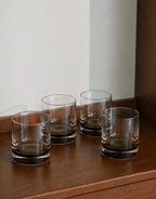 Kelly Amber Gradient Crystal Glasses