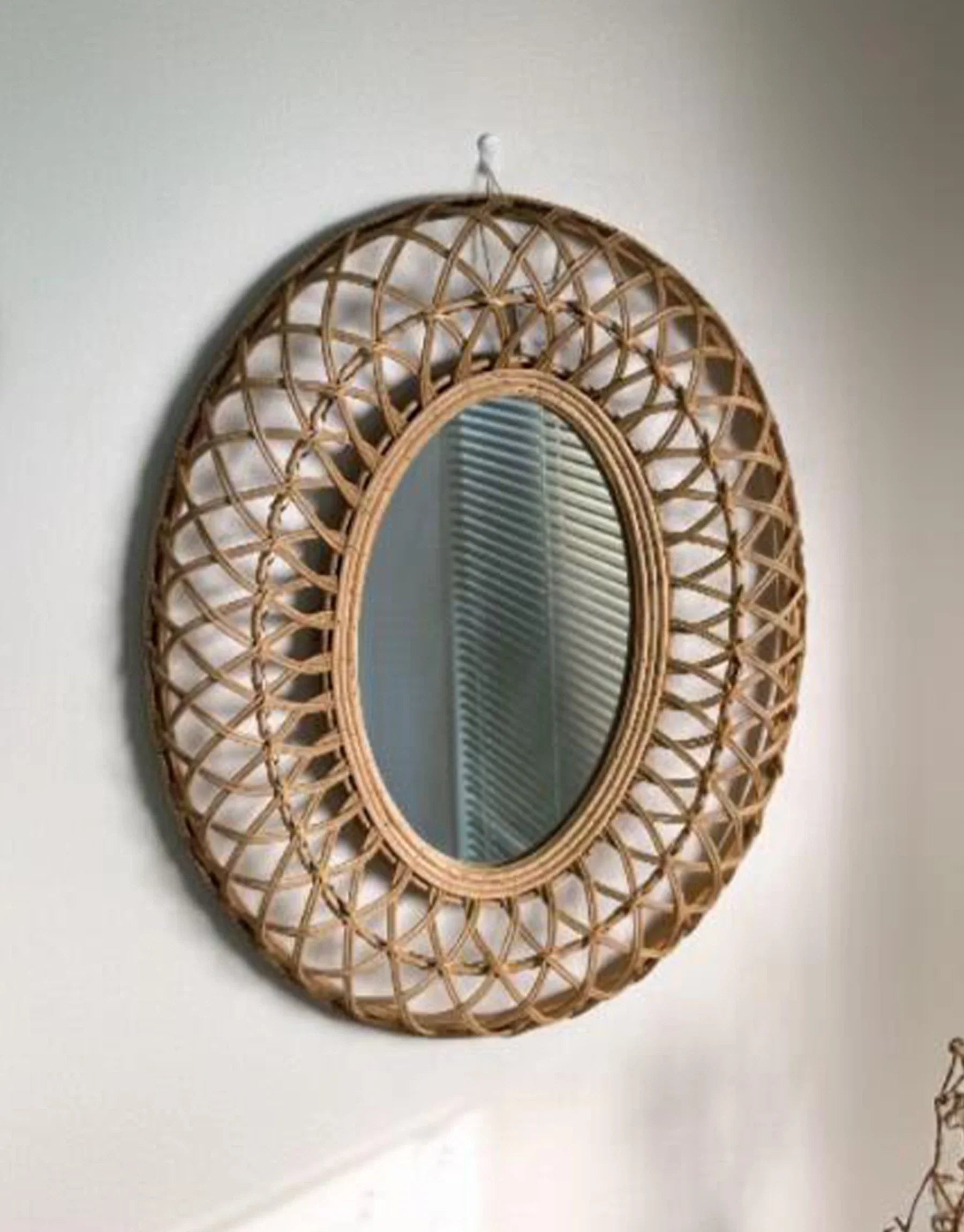 Thierry Round Rattan Wall Mirror