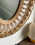 Thierry Round Rattan Wall Mirror